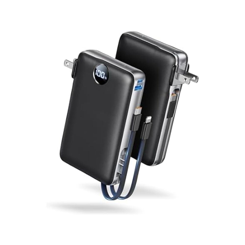 Portable Charger Power Bank 50000mAh Massive Capacity with Wall Plug